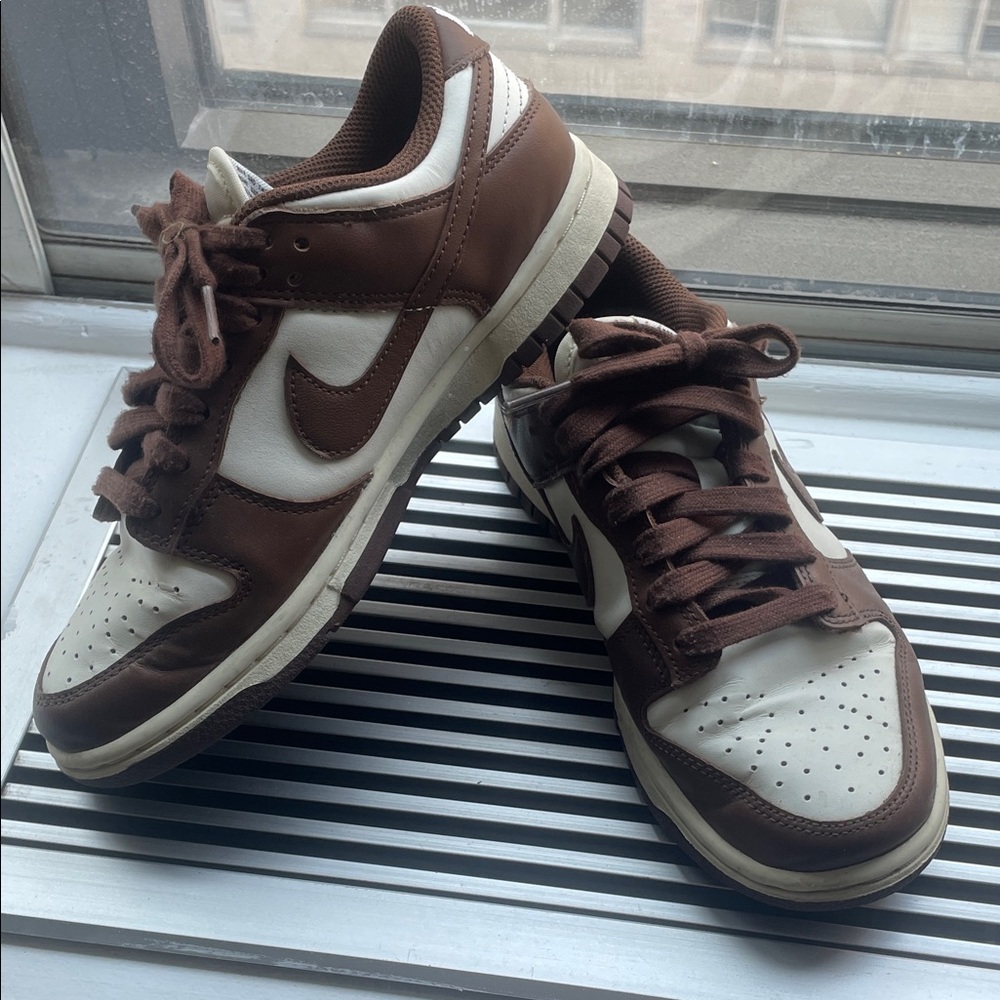 Nike Dunk Low Brown and White Sneakers